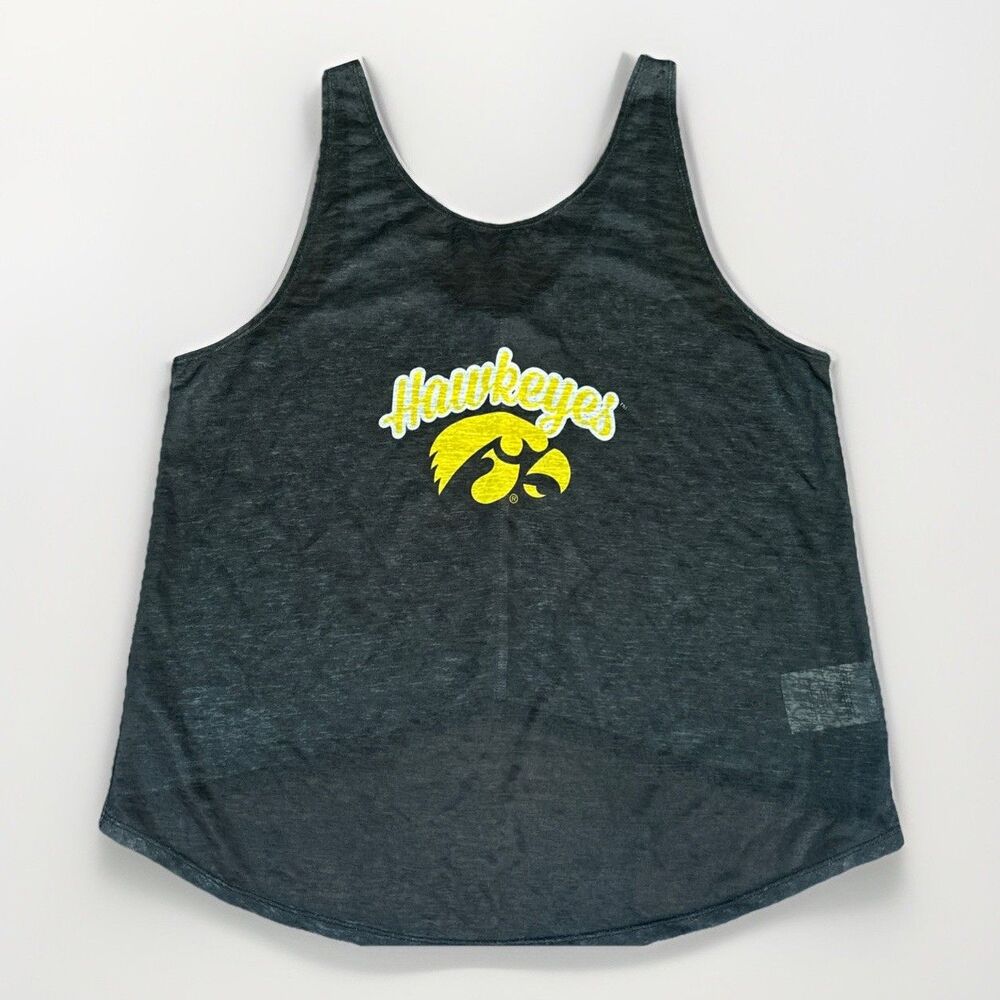 Women’s Klew One University of Iowa Hawkeyes Sheer Tank Top Size L